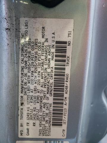 5TEUU42N66Z287746 - 2006 TOYOTA TACOMA ACCESS CAB SILVER photo 13