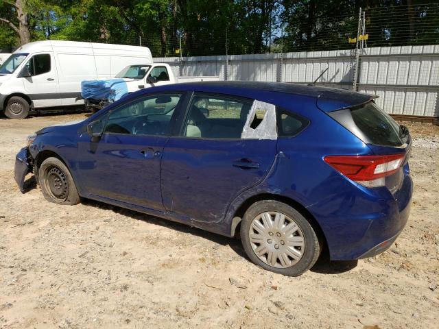 4S3GTAA61H1726860 - 2017 SUBARU IMPREZA BLUE photo 2