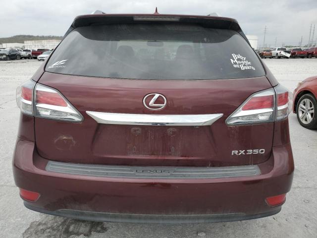 2T2ZK1BA9DC092925 - 2013 LEXUS RX 350 MAROON photo 6