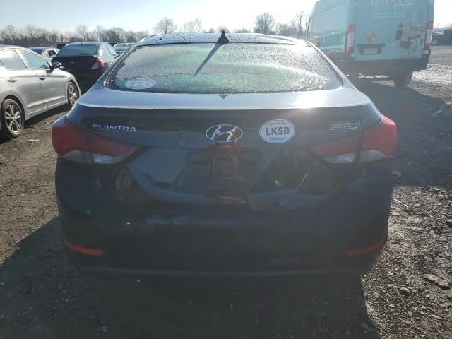 KMHDH4AE9FU320491 - 2015 HYUNDAI ELANTRA SE BLACK photo 6