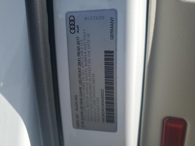 WAUM2AF24KN066922 - 2019 AUDI A6 PRESTIGE თეთრი ფოტო 12