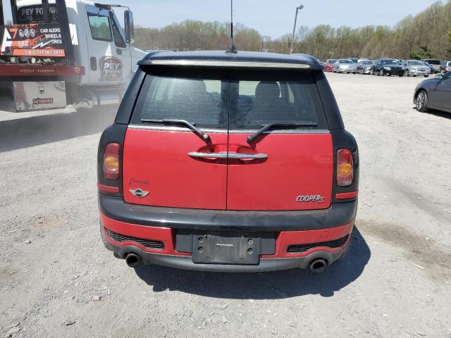 WMWMM3C59ATP94685 - 2010 MINI COOPER S CLUBMAN RED photo 6