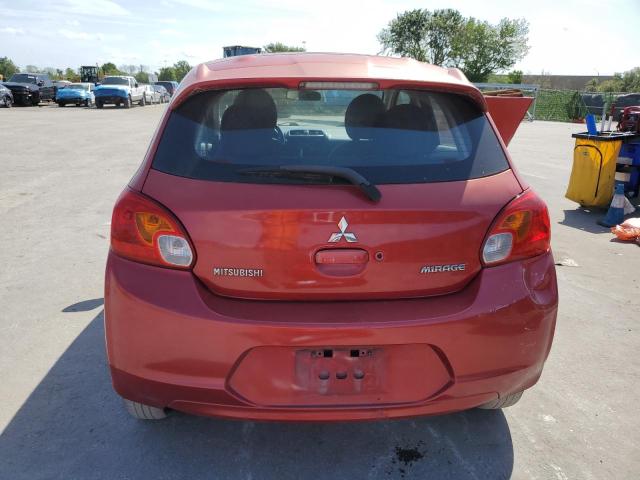 ML32A4HJ1EH025074 - 2014 MITSUBISHI MIRAGE ES RED photo 6