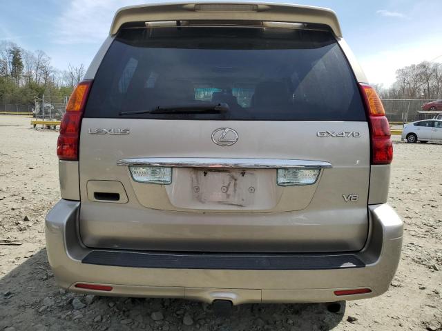 JTJBT20X630009800 - 2003 LEXUS GX 470 BEIGE photo 6