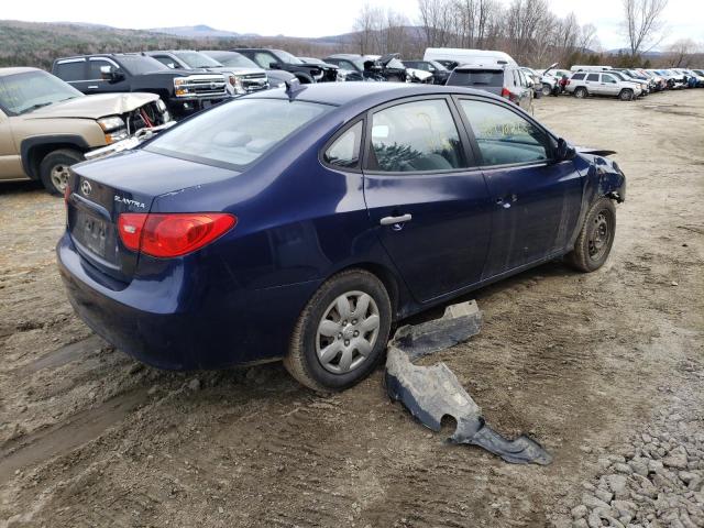 KMHDU46D69U683377 - 2009 HYUNDAI ELANTRA GLS BLUE photo 3