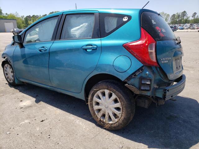 3N1CE2CP0FL442486 - 2015 NISSAN VERSA NOTE S TURQUOISE photo 2