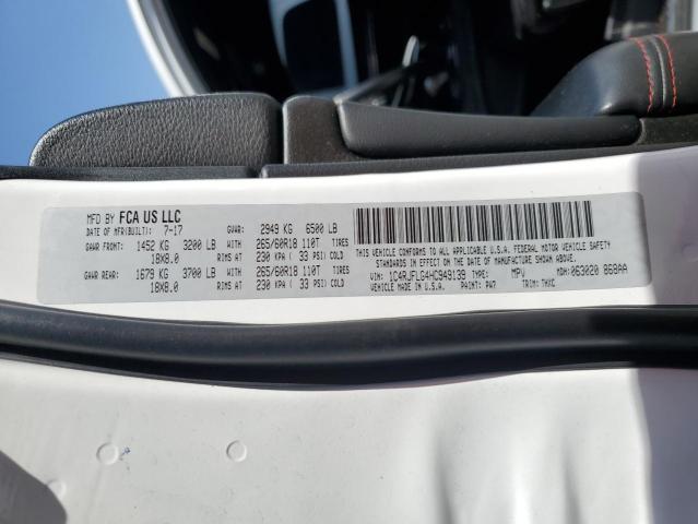 1C4RJFLG4HC949139 - 2017 JEEP GRAND CHER TRAILHAWK თეთრი ფოტო 13