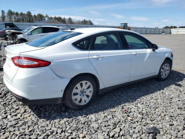 3FA6P0G78DR187167 - 2013 FORD FUSION S WHITE photo 3