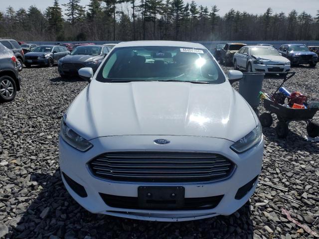 3FA6P0G78DR187167 - 2013 FORD FUSION S WHITE photo 5