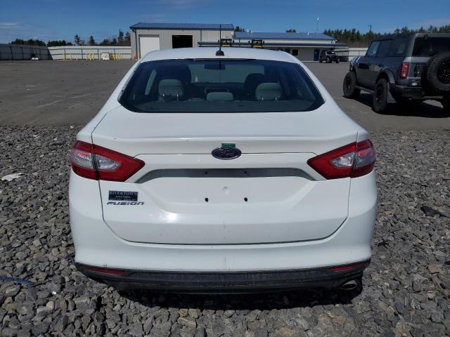 3FA6P0G78DR187167 - 2013 FORD FUSION S WHITE photo 6