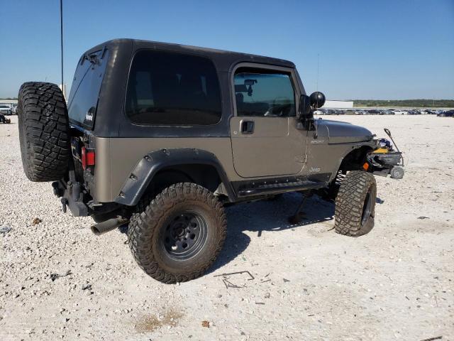 1J4FA49S25P335773 - 2005 JEEP WRANGLER / SPORT BROWN photo 3