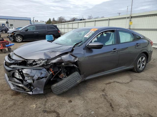 2HGFC2F60KH537850 - 2019 HONDA CIVIC LX GRAY photo 1