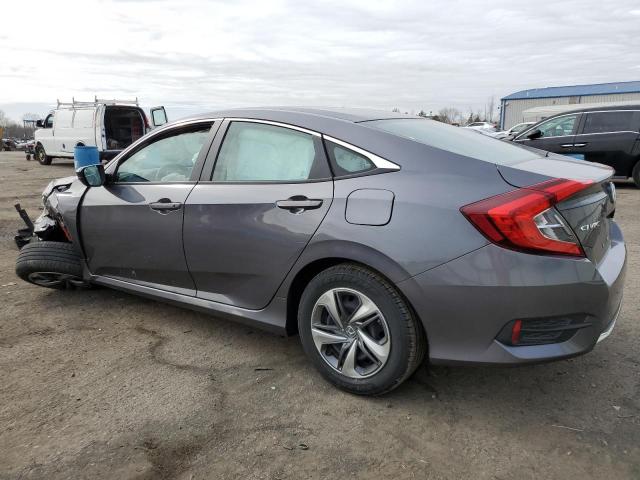 2HGFC2F60KH537850 - 2019 HONDA CIVIC LX GRAY photo 2