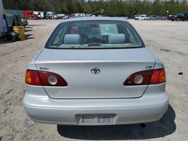 2T1BR12E81C513937 - 2001 TOYOTA COROLLA CE GRAY photo 6