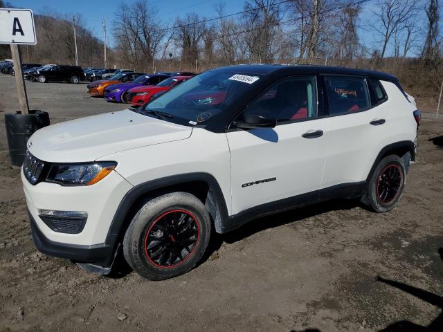 3C4NJCAB6MT538506 - 2021 JEEP COMPASS SPORT WHITE photo 1