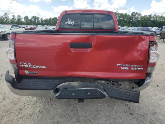 5TFTU4GN9BX010658 - 2011 TOYOTA TACOMA PRERUNNER ACCESS CAB RED photo 6