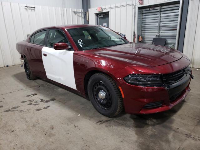 2C3CDXKTXLH196034 - 2020 DODGE CHARGER POLICE BURGUNDY photo 4