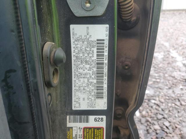 3TMJU4GN0DM148850 - 2013 TOYOTA TACOMA DOUBLE CAB PRERUNNER GRAY photo 12