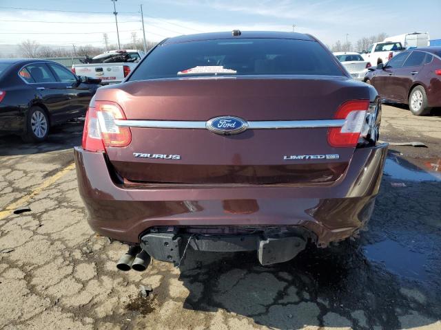 1FAHP2JW8CG138447 - 2012 FORD TAURUS LIMITED MAROON photo 6