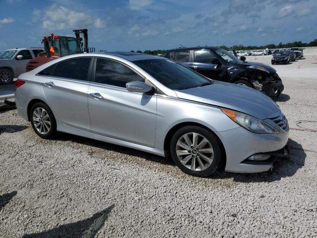 5NPEC4AB1EH911694 - 2014 HYUNDAI SONATA SE SILVER photo 4