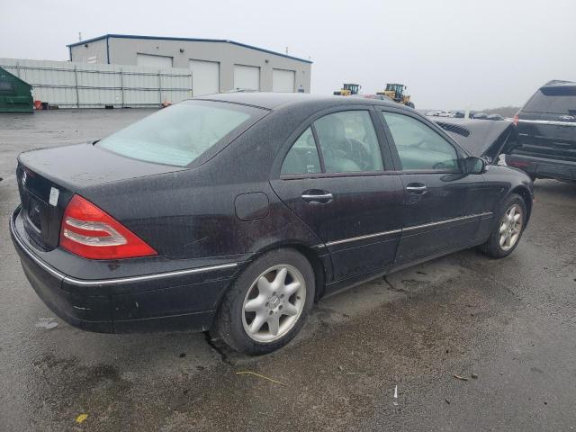 WDBRF64J74F489395 - 2004 MERCEDES-BENZ C 320 BLACK photo 3