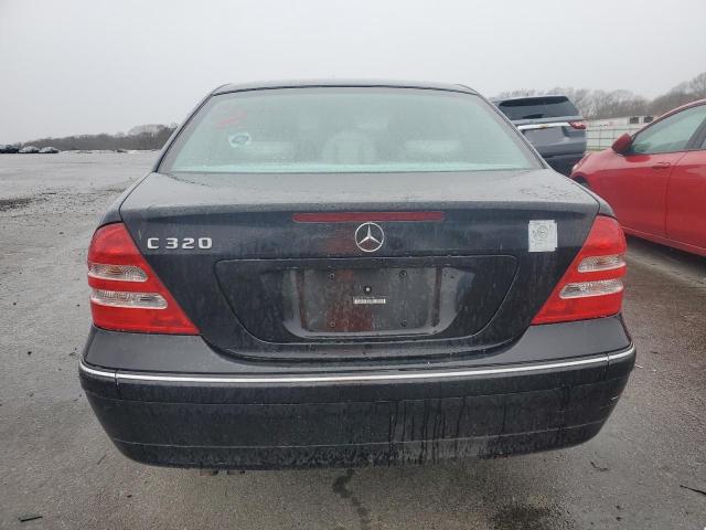 WDBRF64J74F489395 - 2004 MERCEDES-BENZ C 320 BLACK photo 6