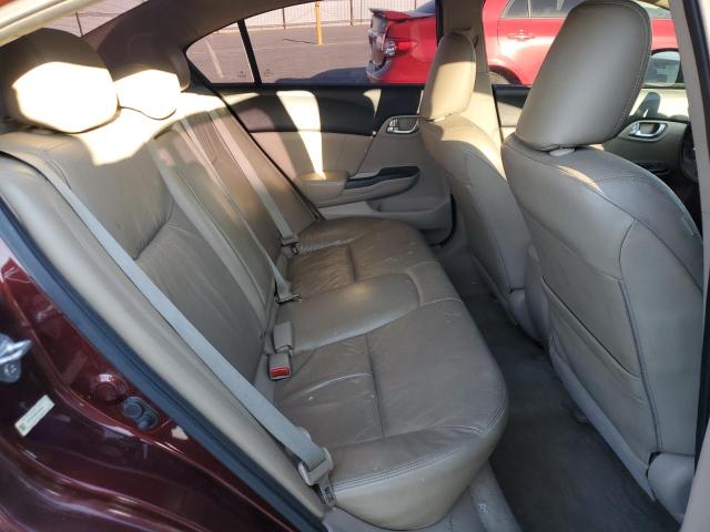 19XFB2F98CE335041 - 2012 HONDA CIVIC EXL 勃艮第红 照片 10