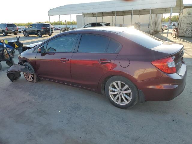 19XFB2F98CE335041 - 2012 HONDA CIVIC EXL 勃艮第红 照片 2