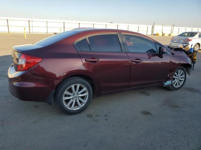19XFB2F98CE335041 - 2012 HONDA CIVIC EXL 勃艮第红 照片 3