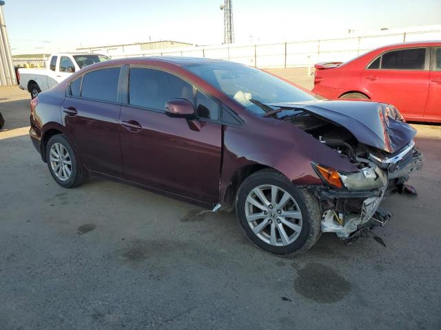 19XFB2F98CE335041 - 2012 HONDA CIVIC EXL 勃艮第红 照片 4