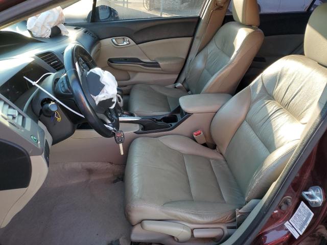 19XFB2F98CE335041 - 2012 HONDA CIVIC EXL 勃艮第红 照片 7