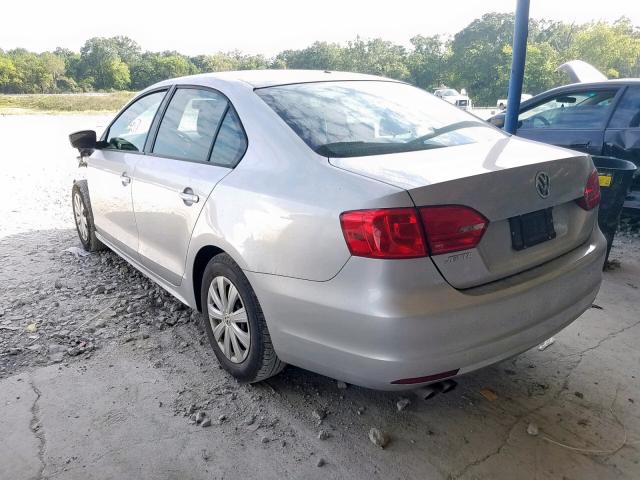 3VW2K7AJ9EM233458 - 2014 VOLKSWAGEN JETTA BASE  photo 3