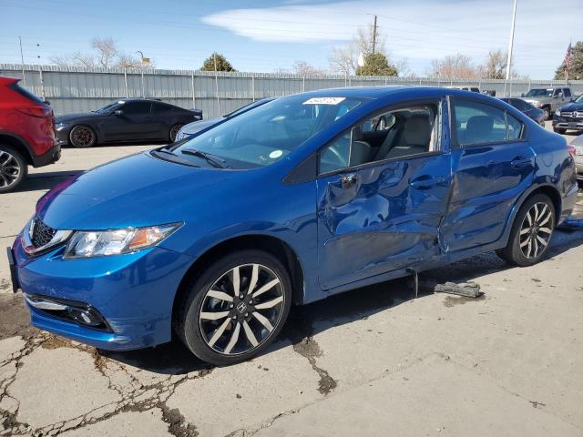 2HGFB2F99FH502131 - 2015 HONDA CIVIC EXL ლურჯი ფოტო 1