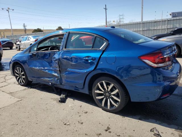 2HGFB2F99FH502131 - 2015 HONDA CIVIC EXL ლურჯი ფოტო 2