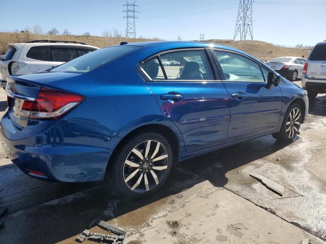 2HGFB2F99FH502131 - 2015 HONDA CIVIC EXL ლურჯი ფოტო 3