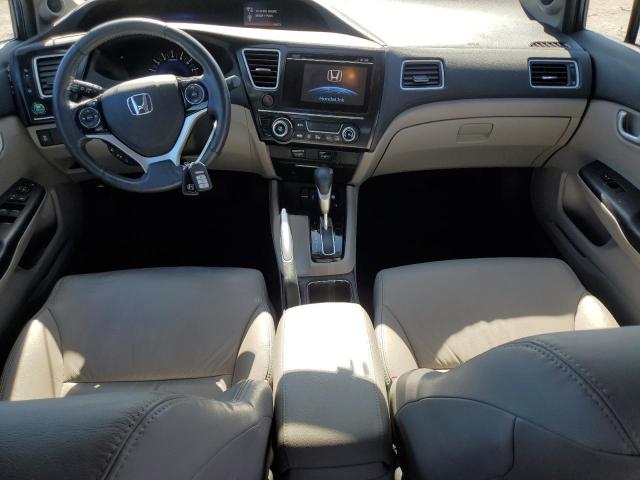 2HGFB2F99FH502131 - 2015 HONDA CIVIC EXL ლურჯი ფოტო 8
