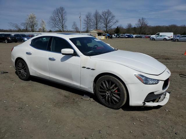 ZAM57XSA2F1133177 - 2015 MASERATI GHIBLI WHITE photo 4