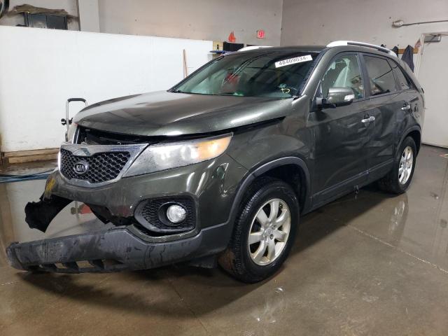 5XYKT4A15BG117858 - 2011 KIA SORENTO BASE GREEN photo 1