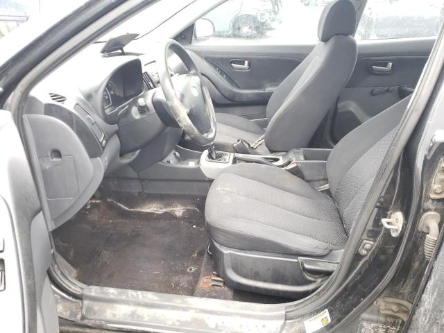 KMHDT45D29U686927 - 2009 HYUNDAI ELANTRA GL BLACK photo 7