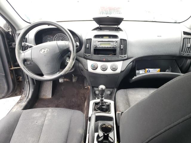 KMHDT45D29U686927 - 2009 HYUNDAI ELANTRA GL BLACK photo 8