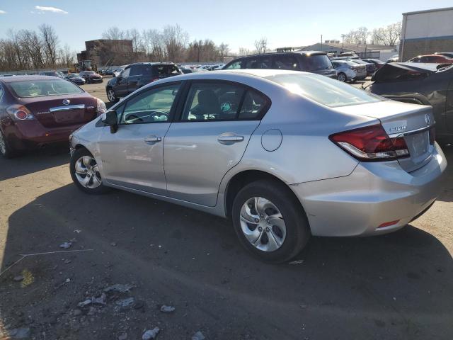 19XFB2F57DE272268 - 2013 HONDA CIVIC LX SILVER photo 2