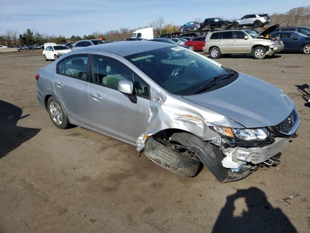 19XFB2F57DE272268 - 2013 HONDA CIVIC LX SILVER photo 4