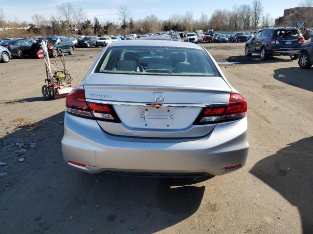 19XFB2F57DE272268 - 2013 HONDA CIVIC LX SILVER photo 6