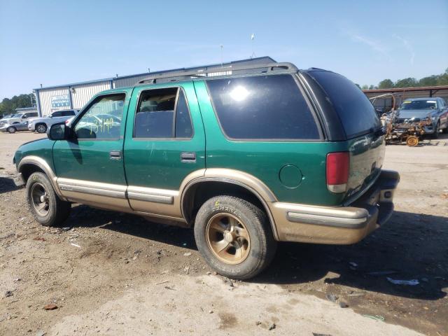 1GNCS13W0X2222959 - 1999 CHEVROLET BLAZER GREEN photo 2