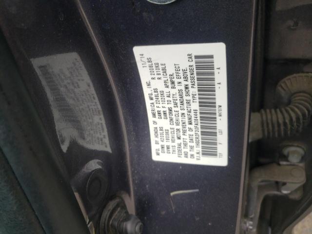 1HGCR2F30FA064446 - 2015 HONDA ACCORD LX CHARCOAL photo 12