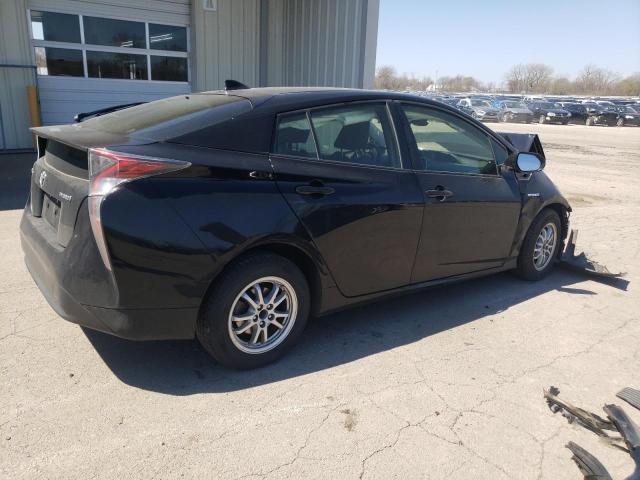 JTDKARFU1G3012137 - 2016 TOYOTA PRIUS BLACK photo 3