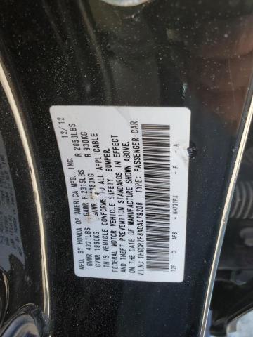 1HGCR2F8XDA079206 - 2013 HONDA ACCORD EXL BLACK photo 12