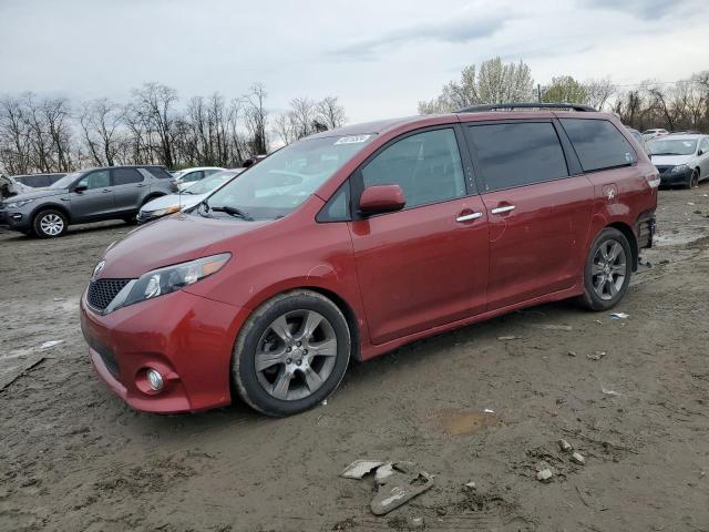 5TDXK3DC1DS315312 - 2013 TOYOTA SIENNA SPORT RED photo 1