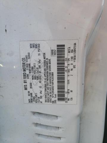 1FTZR45E19PA33389 - 2009 FORD RANGER SUPER CAB WHITE photo 12