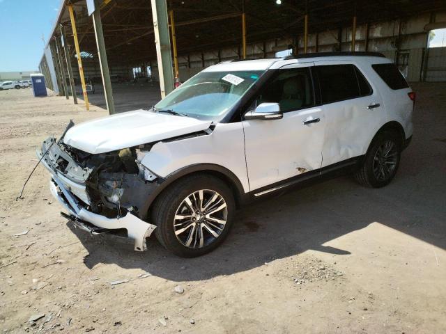 1FM5K8HTXHGA43451 - 2017 FORD EXPLORER PLATINUM WHITE photo 1